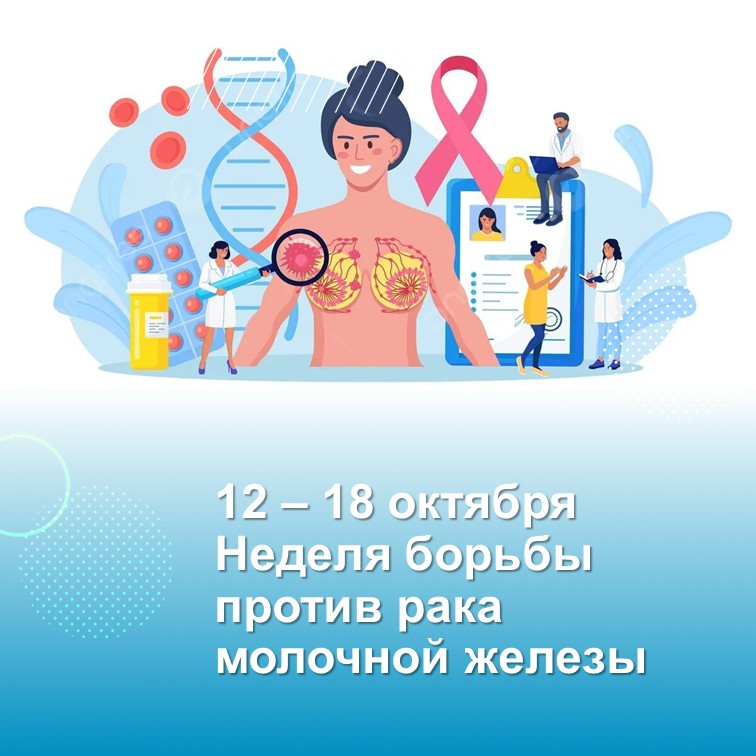 12-18 октября - Неделя борьбы против рака молочной железы